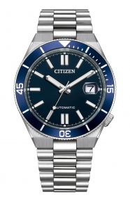 Citizen Tsuyosa Shore ∅40 mm - 10 ATM, Esfera azul oscuro, brazalete de acero sólido