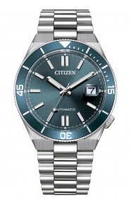 Citizen Tsuyosa Shore ∅40 mm - 10 ATM, Esfera azul, brazalete de acero sólido