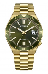 Citizen Tsuyosa Shore ∅40 mm - 10 ATM, Esfera caqui, brazalete de acero sólido