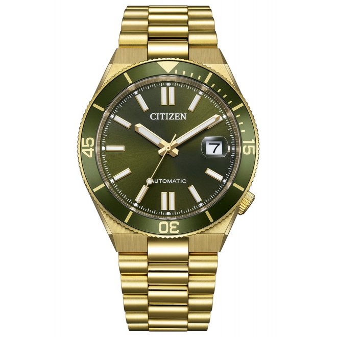 Citizen Tsuyosa Shore ∅40 mm - 10 ATM, Esfera caqui, brazalete de acero sólido