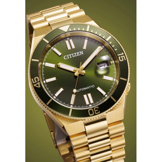 Citizen Tsuyosa Shore ∅40 mm - 10 ATM, Esfera caqui, brazalete de acero sólido