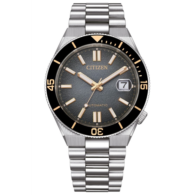 Citizen Tsuyosa Shore Limited Edition ∅40 mm - 10 ATM, Esfera negra, brazalete de acero sólido