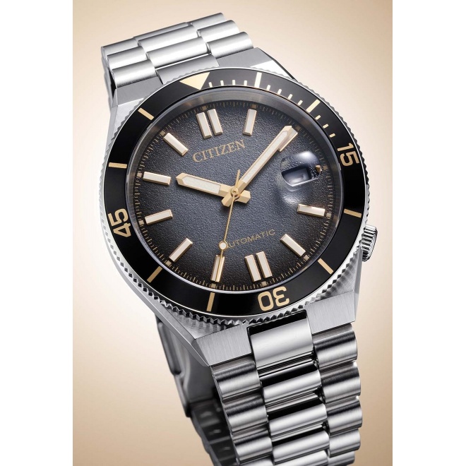 Citizen Tsuyosa Shore Limited Edition ∅40 mm - 10 ATM, Esfera negra, brazalete de acero sólido