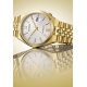 Citizen Tsuyosa 60 ∅40 mm - 5 ATM, Esfera plateada, brazalete de acero sólido gold