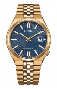 Citizen Tsuyosa 60 ∅40 mm - 5 ATM, Esfera azul, brazalete de acero sólido