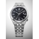 Citizen Tsuyosa 60 ( ∅37 mm - 5 ATM, Esfera negra, brazalete de acero sólido