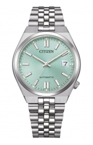Citizen Tsuyosa 60 ( ∅37 mm - 5 ATM, Esfera verde, brazalete de acero sólido