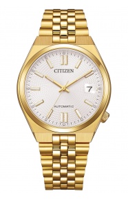 Citizen Tsuyosa 60 ( ∅37 mm - 5 ATM, Esfera plateada, brazalete de acero sólido