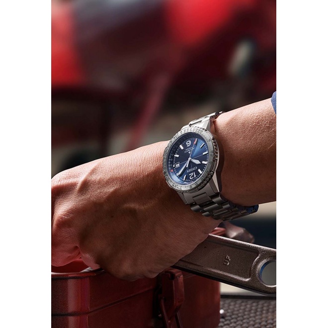 Citizen Automatic Super Titanium ∅40 mm - 20 ATM, Esfera azul, brazalete de super titanium