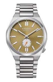 Citizen Tsuyosa Small Second ∅40 mm - 5 ATM, Esfera verde, brazalete de acero sólido
