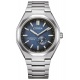 Citizen Super Titanium Zenshin 60 ∅40 mm - 10 ATM, Esfera azul, brazalete sólido de super titanium TIC