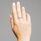 Anillo Solitario de oro blanco de 18 Kt con diamante de 0,10 a 0,53 ct