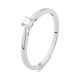 Anillo Solitario de oro blanco de 18 Kt con diamante de 0,10 a 0,53 ct