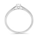 Anillo Solitario de oro blanco de 18 Kt con diamante de 0,10 a 0,53 ct