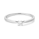 Anillo Solitario de oro blanco de 18 Kt con diamante de 0,10 a 0,53 ct