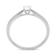 Anillo Solitario de oro blanco de 18 Kt con diamante de 0,10 a 0,53 ct