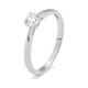 Anillo Solitario de oro blanco de 18 Kt con diamante de 0,10 a 0,53 ct