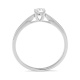 Anillo Solitario de oro blanco de 18 Kt con diamante de 0,10 a 0,53 ct