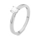 Anillo Solitario de oro blanco de 18 Kt con diamante de 0,10 a 0,53 ct