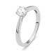 Anillo Solitario de oro blanco de 18 Kt con diamante de 0,10 a 0,53 ct