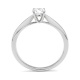 Anillo Solitario de oro blanco de 18 Kt con diamante de 0,10 a 0,53 ct