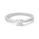 Anillo Solitario de oro blanco de 18 Kt con diamante de 0,10 a 0,53 ct