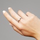 Anillo Solitario de oro blanco de 18 Kt con diamante de 0,10 a 0,53 ct