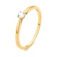 Anillo Solitario de oro amarillo de 18 Kt con diamante de 0,10 a 0,33 ct