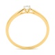 Anillo Solitario de oro amarillo de 18 Kt con diamante de 0,10 a 0,33 ct
