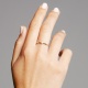Anillo Solitario de oro amarillo de 18 Kt con diamante de 0,10 a 0,33 ct