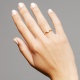 Anillo Solitario de oro amarillo de 18 Kt con diamante de 0,10 a 0,33 ct