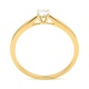 Anillo Solitario de oro amarillo de 18 Kt con diamante de 0,10 a 0,33 ct