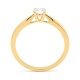 Anillo Solitario de oro amarillo de 18 Kt con diamante de 0,10 a 0,33 ct