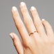 Anillo Solitario de oro amarillo de 18 Kt con diamante de 0,10 a 0,33 ct