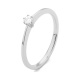 Anillo Solitario de oro blanco de 18 Kt con diamante de 0,10 a 0,53 ct