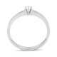 Anillo Solitario de oro blanco de 18 Kt con diamante de 0,10 a 0,53 ct