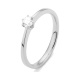Anillo Solitario de oro blanco de 18 Kt con diamante de 0,10 a 0,53 ct