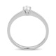 Anillo Solitario de oro blanco de 18 Kt con diamante de 0,10 a 0,53 ct