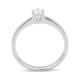 Anillo Solitario de oro blanco de 18 Kt con diamante de 0,10 a 0,53 ct