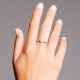 Anillo Solitario de oro blanco de 18 Kt con diamante de 0,10 a 0,53 ct