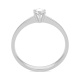 Anillo Solitario de oro blanco de 18 Kt con diamante de 0,10 a 0,53 ct