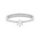 Anillo Solitario de oro blanco de 18 Kt con diamante de 0,10 a 0,53 ct