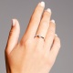 Anillo Solitario de oro blanco de 18 Kt con diamante de 0,10 a 0,53 ct