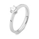 Anillo Solitario de oro blanco de 18 Kt con diamante de 0,10 a 0,53 ct