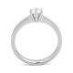 Anillo Solitario de oro blanco de 18 Kt con diamante de 0,10 a 0,53 ct