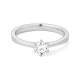Anillo Solitario de oro blanco de 18 Kt con diamante de 0,10 a 0,53 ct