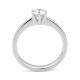 Anillo Solitario de oro blanco de 18 Kt con diamante de 0,10 a 0,53 ct