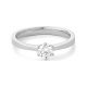 Anillo Solitario de oro blanco de 18 Kt con diamante de 0,10 a 0,53 ct