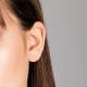 Pendientes Dormilona de oro blanco de 18 Kt con diamantes de 0,05 a 1,06 ct