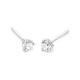Pendientes Dormilona de oro blanco de 18 Kt con diamantes de 0,05 a 1,06 ct